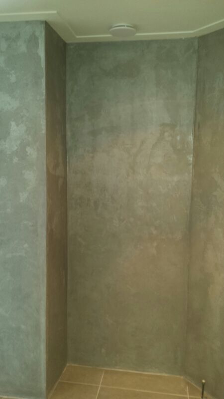 Beton cire muur